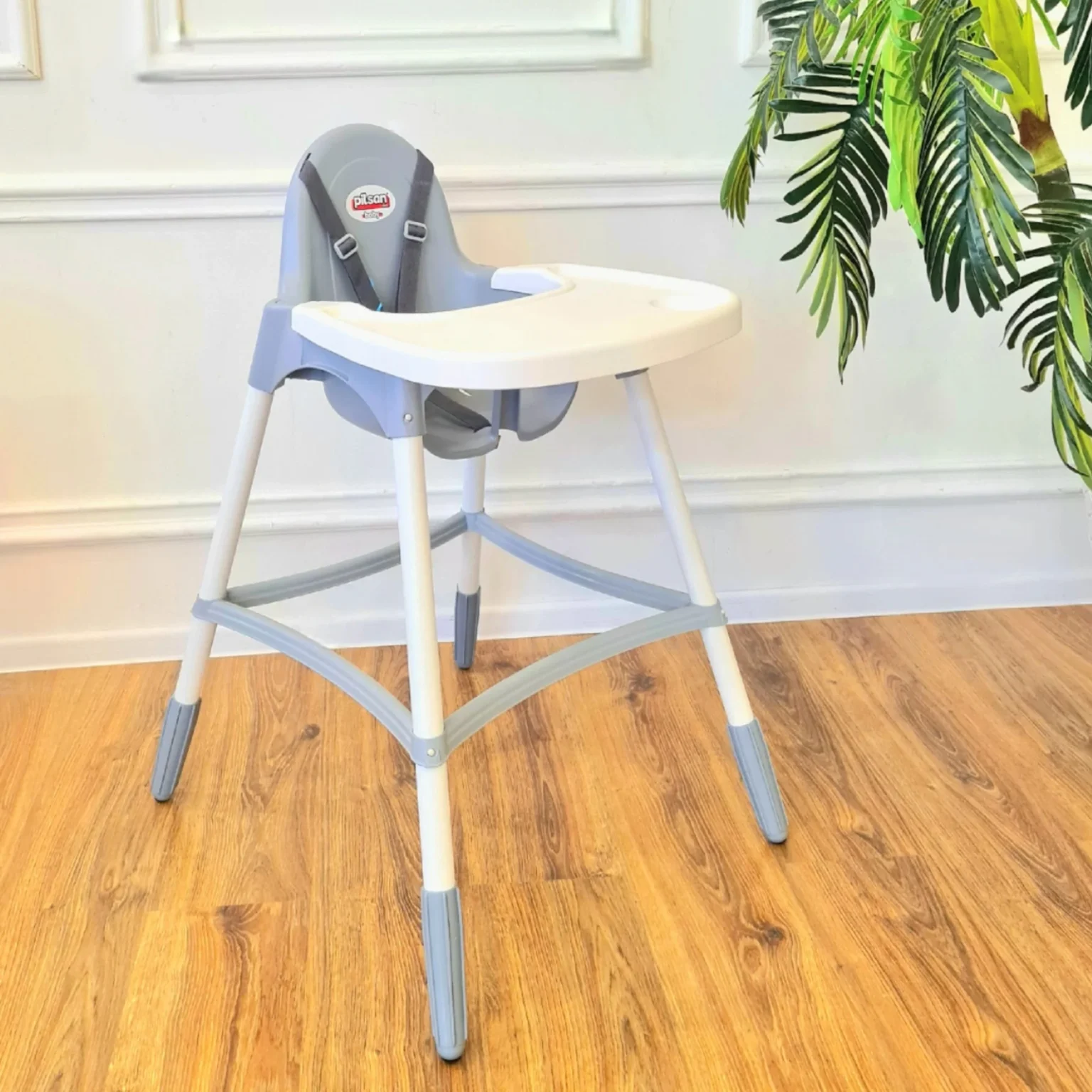 Pilsan Chaise haute bébé avec ceinture de sécurité pratique de 6 à 36 mois – Image 2