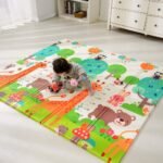 Tapis de jeu double face pour bébé - 200 x180 cm