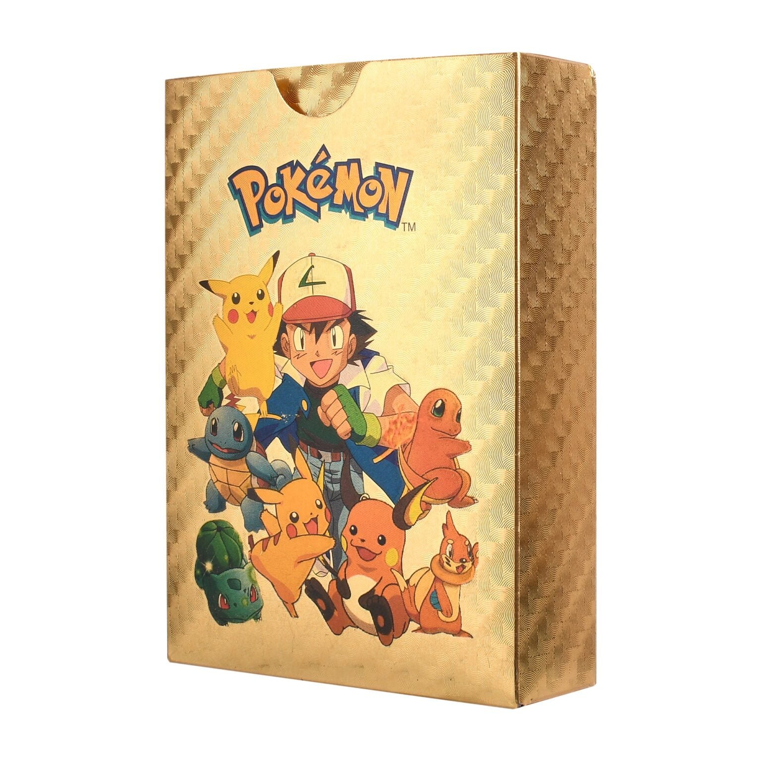 55 Cartes Pokemon anglaises Plastic doré – Image 2