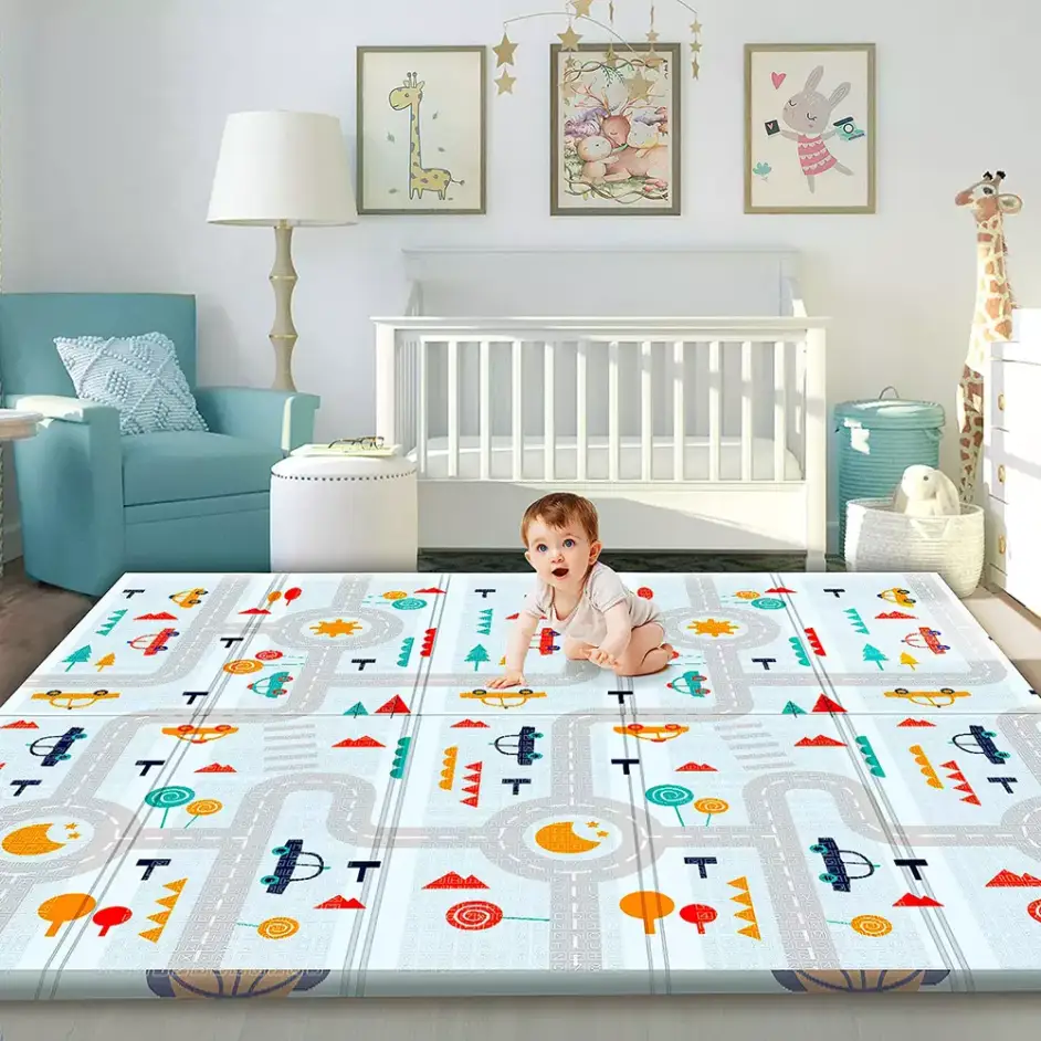 Tapis bébé double face