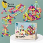 Blocs de construction magnétiques Pour les enfants 64 PCS + MONTRE CADEAU