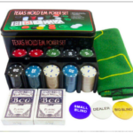 Coffret métallique Poker Professionnel " Texas Hold'Em Poker Set "