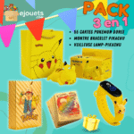 Lot 55 carte pokémon + Veilleuse PIKACHU + Montre PIKACHU