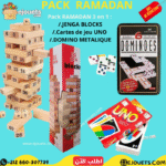 PACK 3: Jenga 54 pcs +domino+ Carte Uno