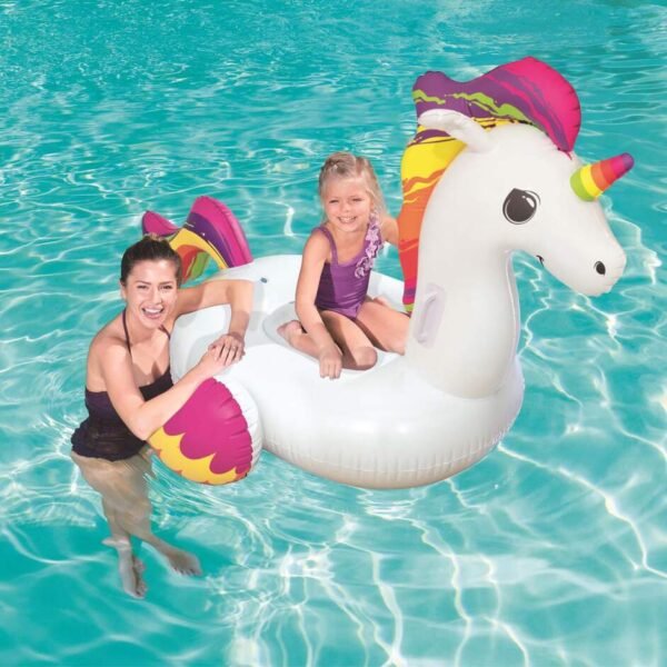Bestway Porteur Licorne Fantaisie Gonflable 155 cm X 119 Cm