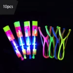 5pcs taille moyenne Flèche volante Slingshot LED Sifflet Jouet amusant Interaction Parent enfant