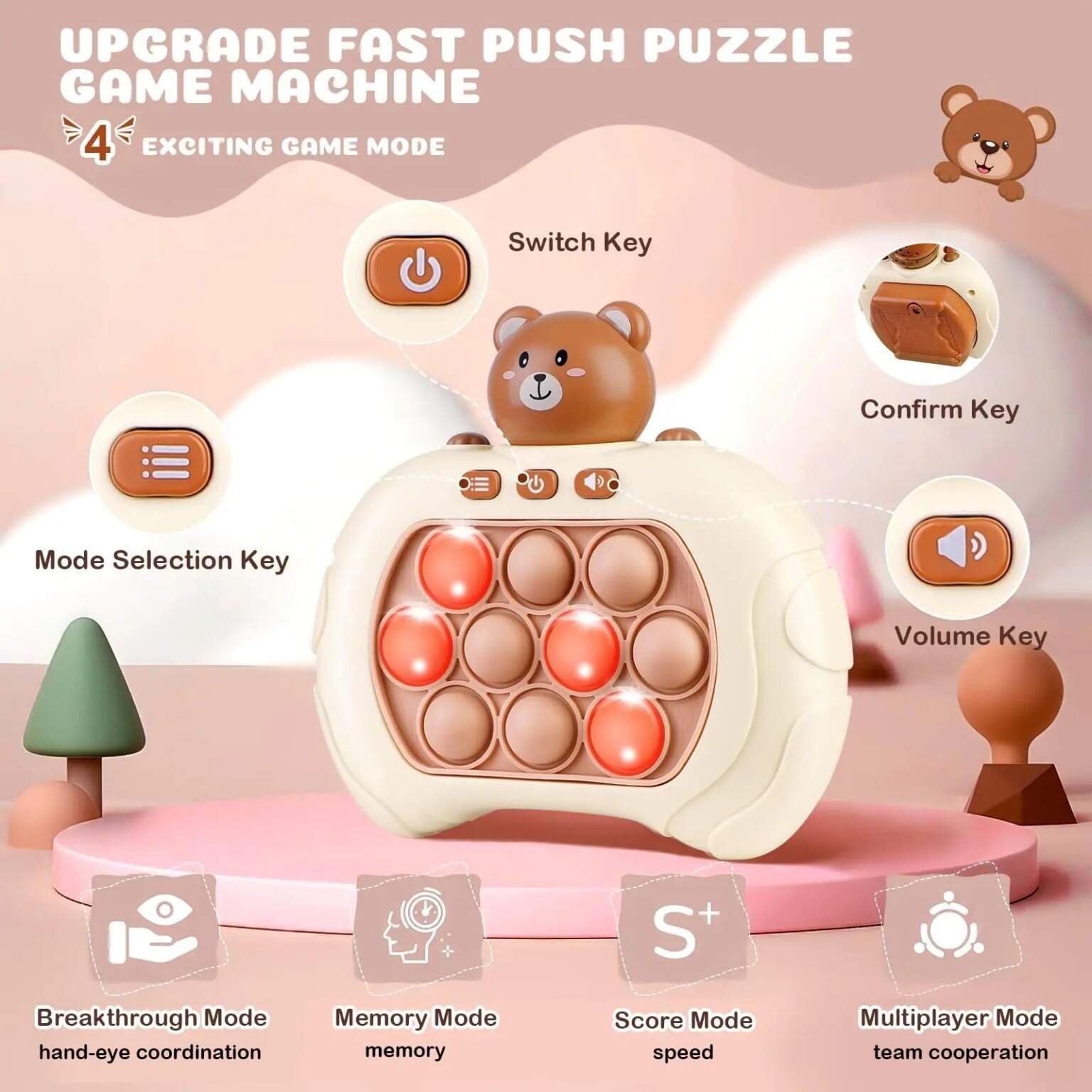 Poignée de presse Pop-Push électronique améliorée pour enfants – Image 5