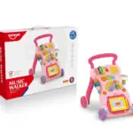 Trotteur pour Bébé, Trotteur Multifonctions interactif pour apprendre à marcher ROSE