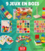 9 Jouets Montessori en bois naturel