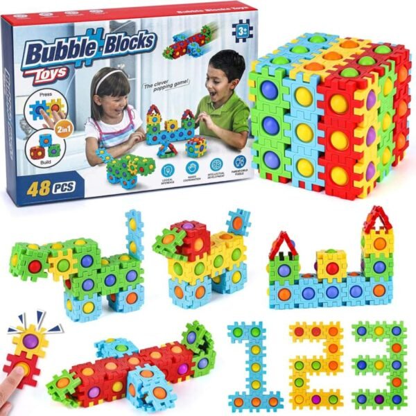 Blocs de construction Pop it Bubble Blocks 48pcs