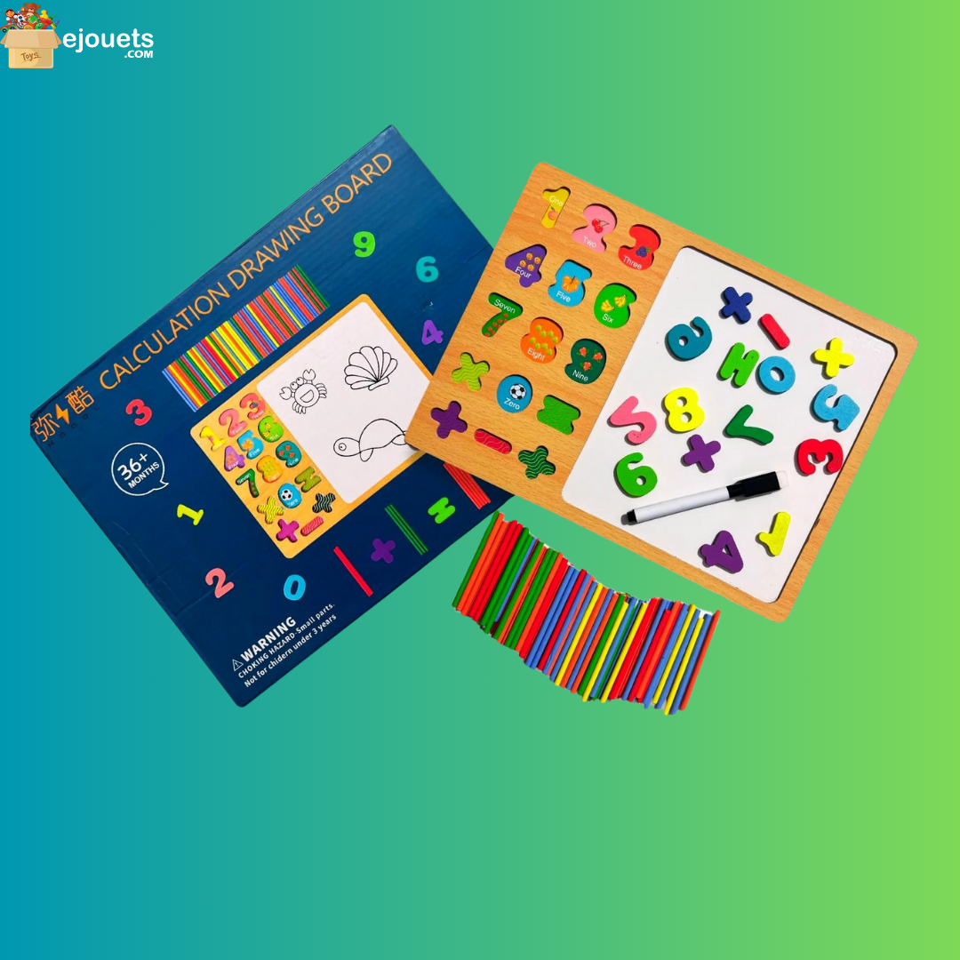 Ensemble de 9 Jouets Montessori en bois naturel, jouets éducatifs, ludiques et amusants pour les petits – Image 9