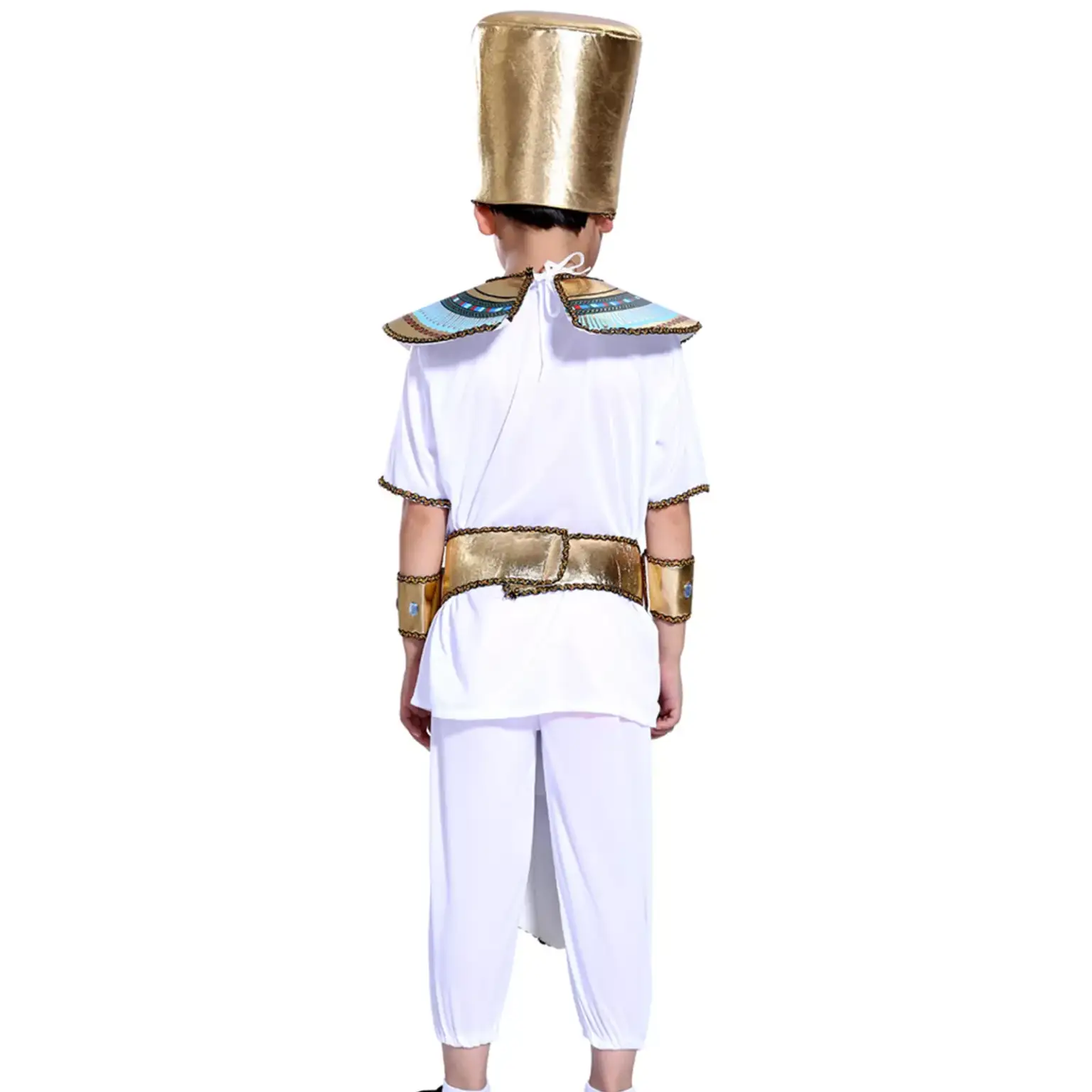 Costume enfant prince égyptien tenue à manches courtes haut avec pantalon – Image 12