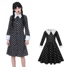 Déguisement de  Halloween  pour fille adams familly