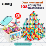 Blocs de construction magnétiques 108 Pièces - BOITE PLASTIQUE
