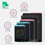 Tablette d'écriture LCD pour enfants, planche à dessin, jouets Montessori dos pour enfants
