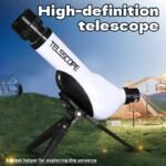 Télescope Astronomique Haute Définition pour Débutants - Grossissement 40X, Vision Nocturne, Idéal pour l'Observation des Étoiles & de la Lune