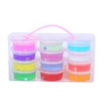 Kit de Slime Coloré - 12 Pots - Texture Non Collante - Jouet Sensoriel et Créatif pour Enfants