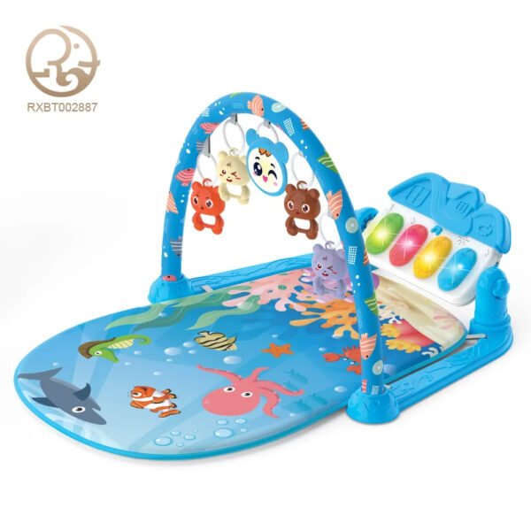 Tapis d'Éveil Musical Océan - Centre d'Activités pour Bébés, thème Animaux