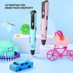 Pack de 1 Stylo 3D Peinture Créatifs 3D avec Affichage à Cristaux Liquides, Alimentés par USB