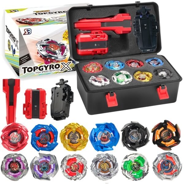 TOPGYRO X - Coffret de Toupie Beyblade Haute Performance - 8 Toupies