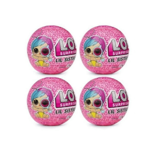 LOL Surprise! – Lot de 4 Œufs Surprise avec Poupées Miniatures Mignonnes | Jouet Fille Collection