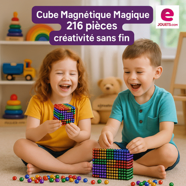  Boules Magnétiques Néodyme - 216 Pièces Multicolores