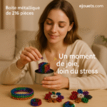 🧲 Boules magnétiques 216 pièces – Anti-stress & Créatif