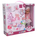 Poupée Bébé Deluxe Hada Bébé Yora 🌸 - 12 Sons Réalistes & Accessoires - Jeu d'Imitation