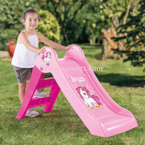 Toboggan Enfant Rose Unicorn Dolu