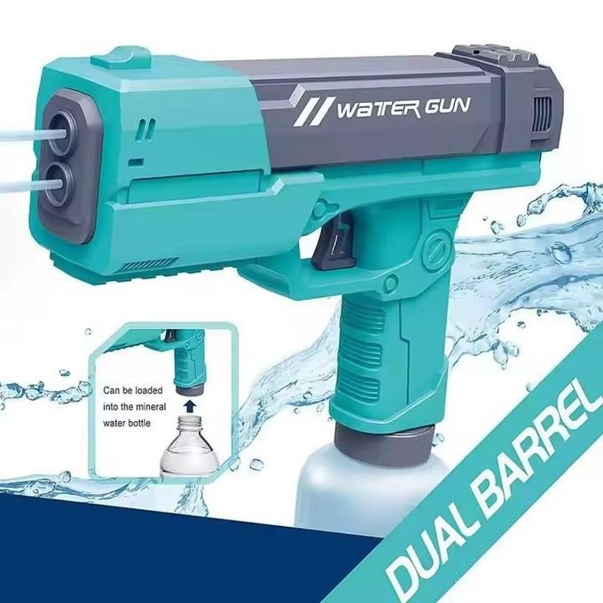 Pistolet à Eau Électrique Automatique - Grande Portée et Tir Continu - Idéal Plage, Piscine et Batailles d'Eau