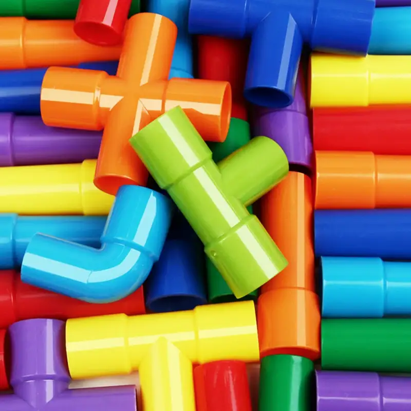 Bricolage blocs de Construction d'eau jouets Montessori tuyau d'eau blocs de Construction jouet concepteur