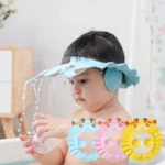 Bonnet de douche souple réglable pour enfants, chapeau de bain pour enfants de 0 à 6 ans
