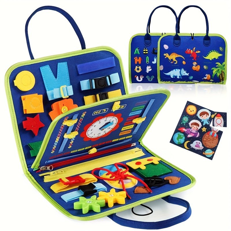 Tableau d'Activités Sensorielles Coloré  Jouet Éducatif pour la Motoricité Fine & l'Apprentissage