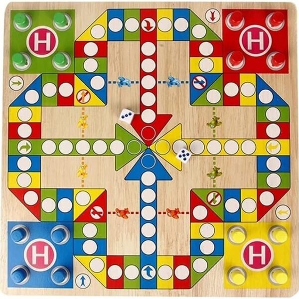 Jeu de Société en Bois 2 en 1 – Dames Chinois