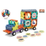 Jeu de Construction Magnétique  Magic Magnetic Blocks  (41 Pièces)