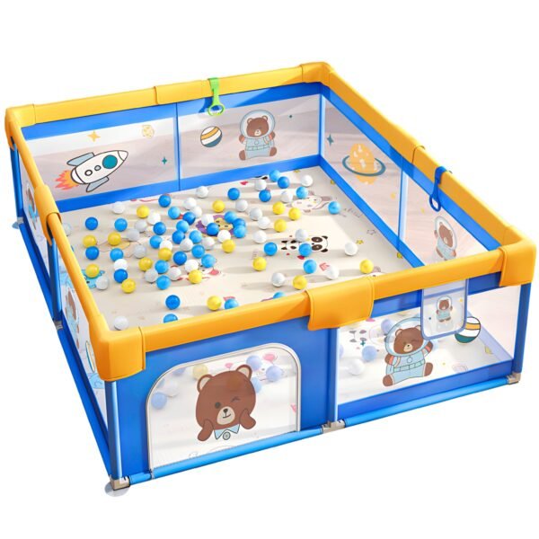 Parc bébé pliable 200 cm  Barrière de sécurité modulable (aire de jeu)