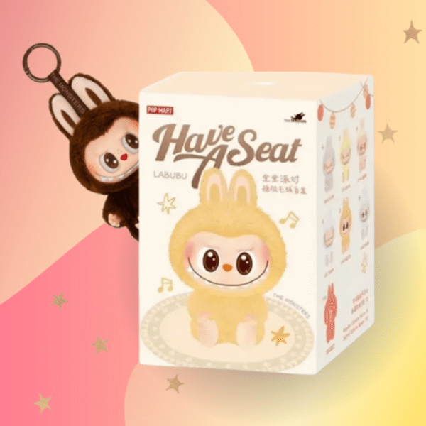 1 Figurine Peluche Collectionnable LABUBU HAVE A SEAT de la Série Monsters
