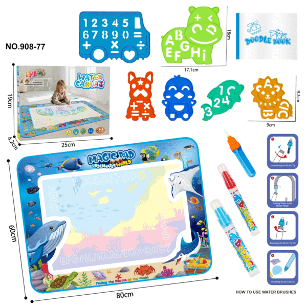 🖍️ Tapis magique à eau – Magic Water Canvas ✨