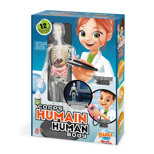 BUKI FRANCE Corps Humain – Coffret d’expériences anatomie 2163
