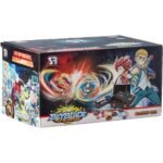 Beyblade 8 pièces Bayblades Burst Evolution Metal Fusion avec 3 lanceurs