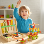 Jeu de construction en bois boîte à outils enfants | ToolBox