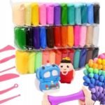 36 couleurs/ensemble pâte à modeler légère pâte à modeler jouet éducatif en argile séchant à l'air jouet créatif bricolage pâte à modeler douce