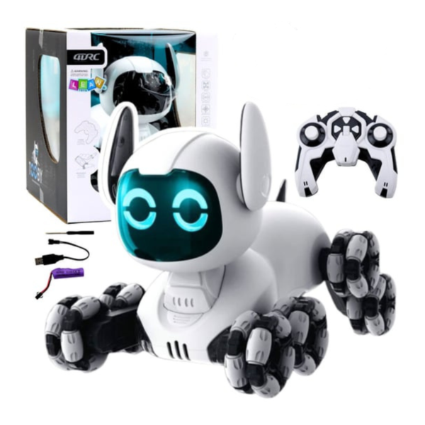 Chien robot télécommandé TOOBY RC – Interactif 4x4 – Lumières & sons