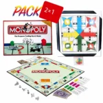 Pack Jeux de Société 2 en 1 – Monopoly + Jeu Classique