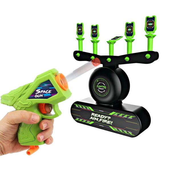 Jeu de Tir Dark Shot avec Cibles Flottantes Lumineuses – Pistolet Laser