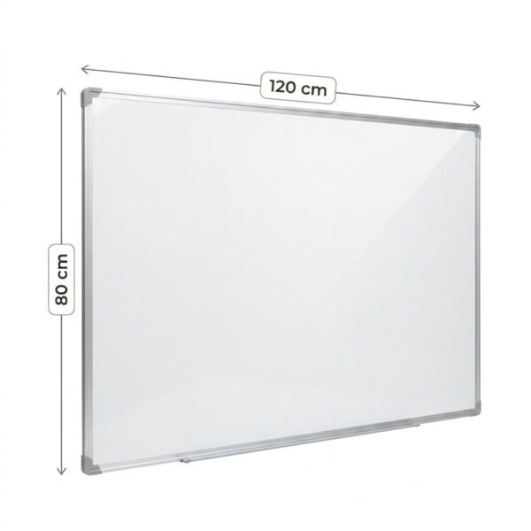 Grand Tableau Blanc Magnétique pour Enfant 120x80cm