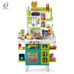 104 pièces de jeu de cuisine pour enfants, jeu de simulation, cuisine préscolaire,