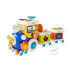 Train Éducatif Multifonction pour Bébé – Musical, Lumineux & Blocs à Formes