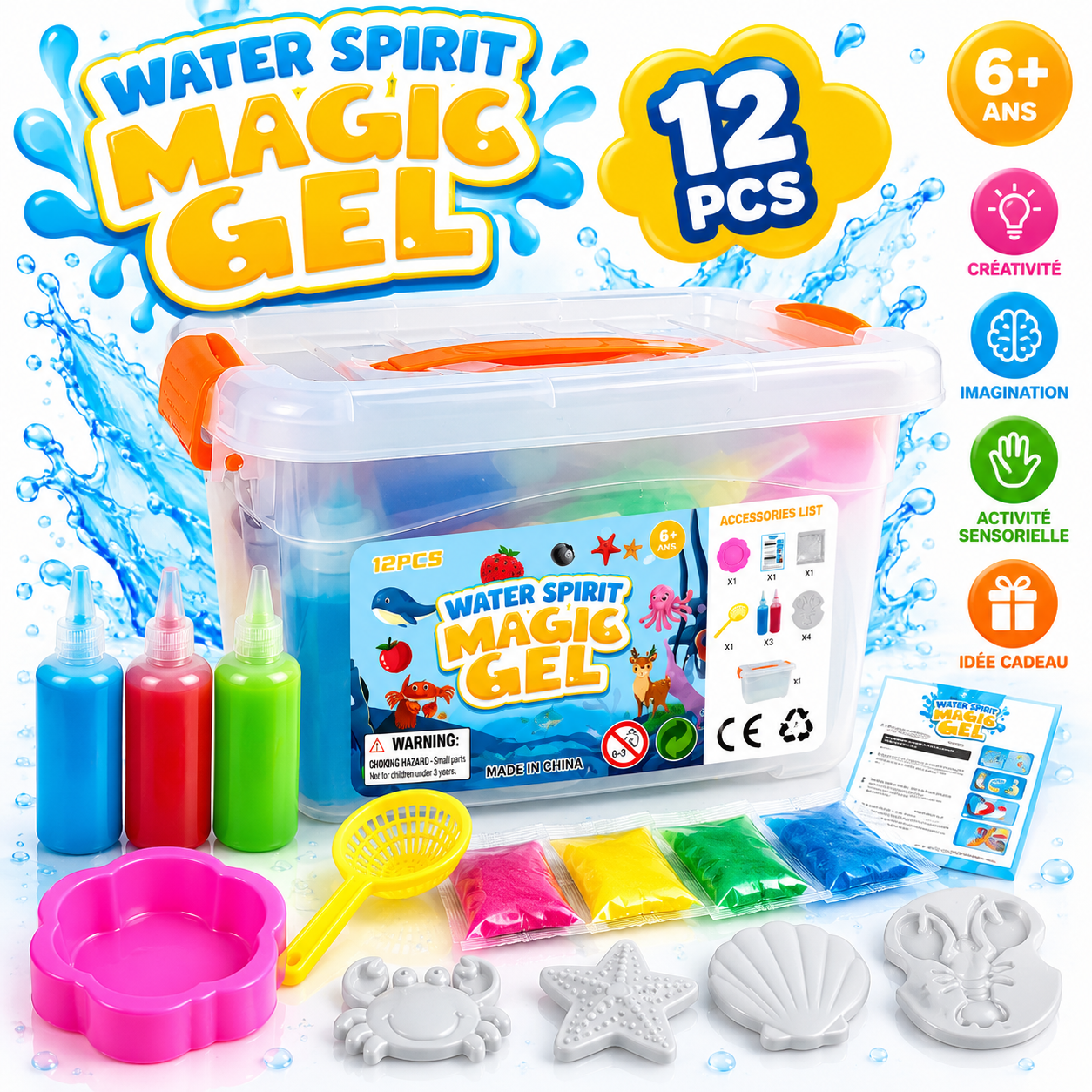 2026/10/1000727200.png Water Spirit Magic Gel – Kit Créatif 12 PCS – Image 1