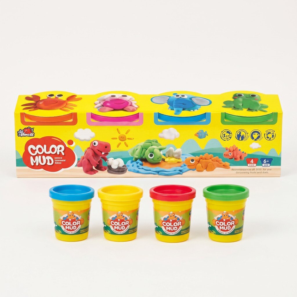 c7907876-8ba1-4f84-a24f-1cdc9ac4b841 Pâte à modeler Color Mud – Coffret de 4 couleurs – Image 1